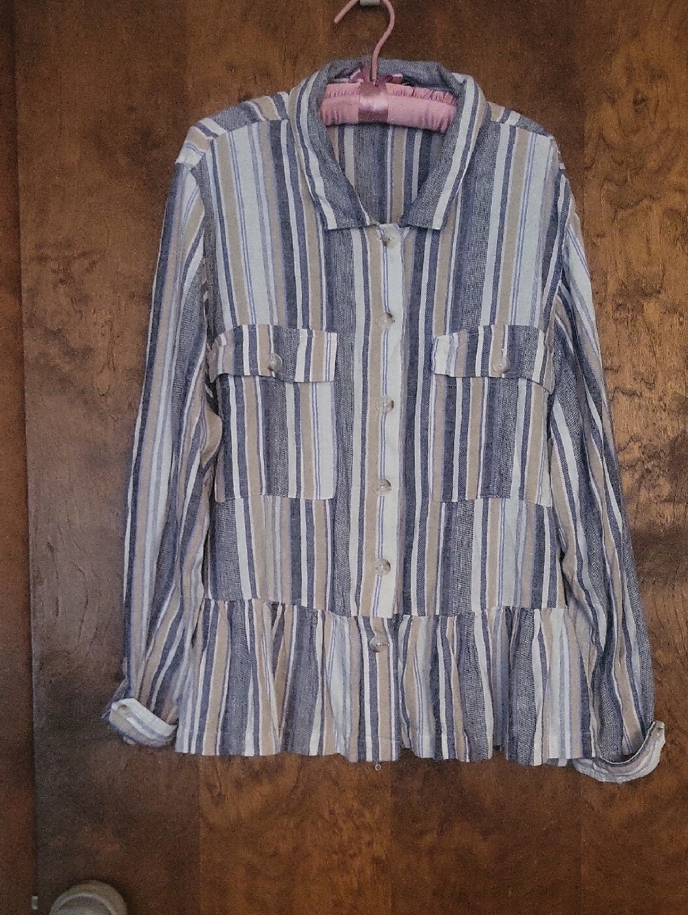 Striped Boho Jacket or Top 2X